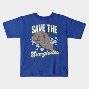 Save the Florida Everglades - Manatee Lover Kids T-Shirt